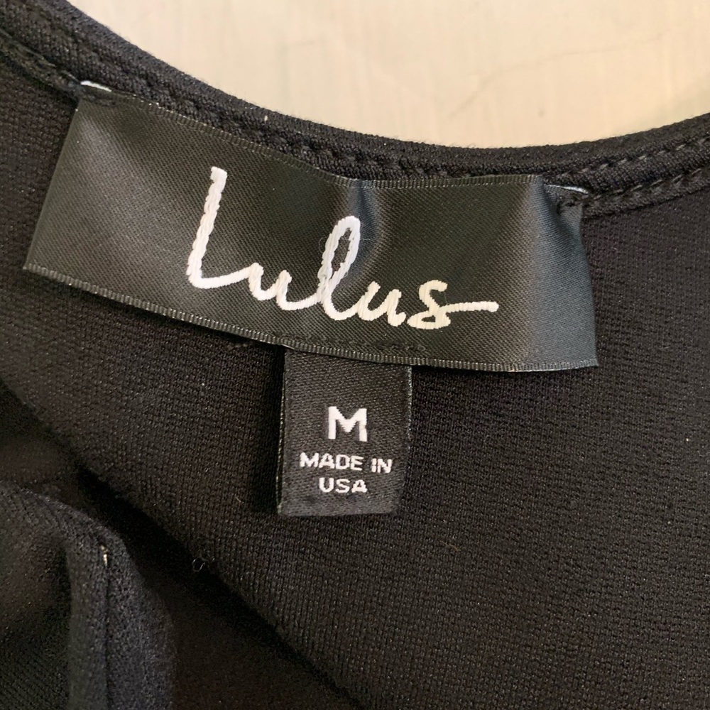 Lulu’s Size M I Feel Good Black Color Skort Dress - Picture 11 of 12